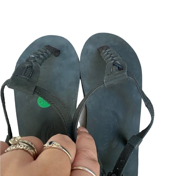 Rainbow Braided Women's Black Sandals I Size: 5.5-6.5 (US) - Picture 5 of 11